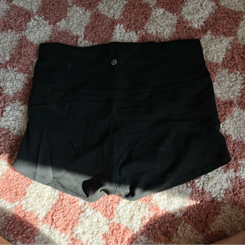 Dark olive in movement spandex shorts